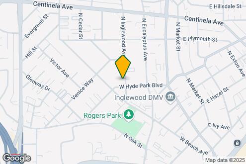 Map Image of the Property - 709 N. Inglewood Ave.