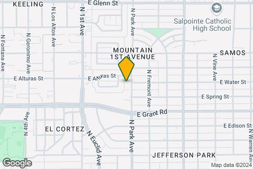 Map Image of the Property - Park Vista Apartments - 2497 N. Park Ave, ...