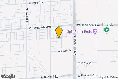 Map Image of the Property - 5055 W Hacienda Ave