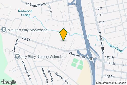 Map Image of the Property - Napa Creek Terrace Apartments