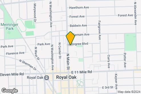 Map Image of the Property - ICON on Main - Royal Oak, MI