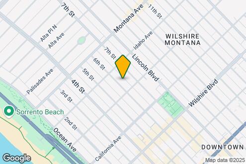 Map Image of the Property - 937 6th St in Santa Monica - North of Wils...