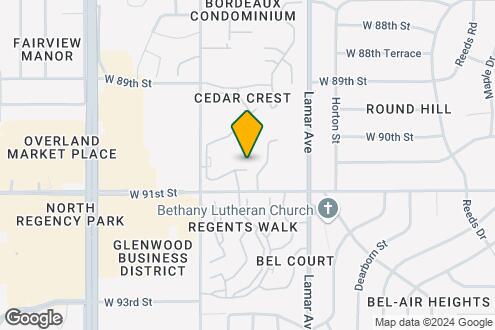 Map Image of the Property - Cedar Crest Apartments