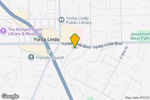 Imagen del Mapa de la Propiedad - Yorba Linda Pines Apartments