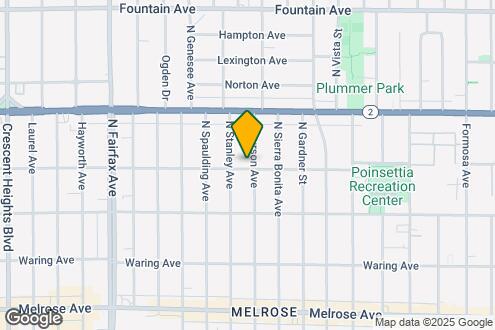 Map Image of the Property - 1001 N Curson Ave ( 7609 Romaine )