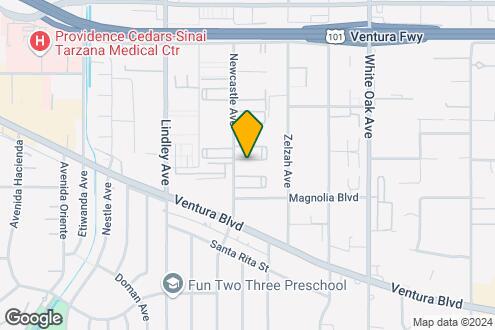 Map Image of the Property - Encino Hillcrest Apartments