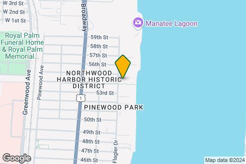 Map Image of the Property - 5500 N Flagler Dr