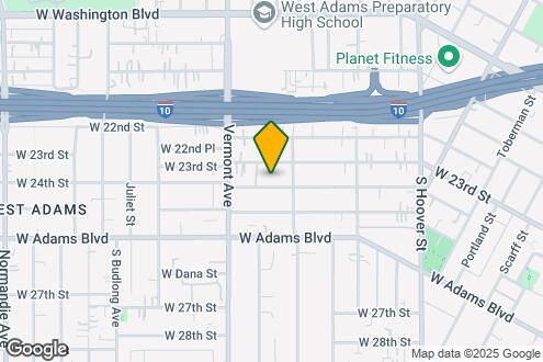 Map Image of the Property - 1325 W 24th St, Los Angeles, CA 90007