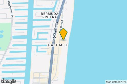 Map Image of the Property - 3800 Galt Ocean Dr