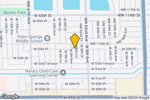 Map Image of the Property - 5490 W 8th Ln