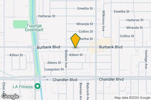 Map Image of the Property - 12626 Burbank