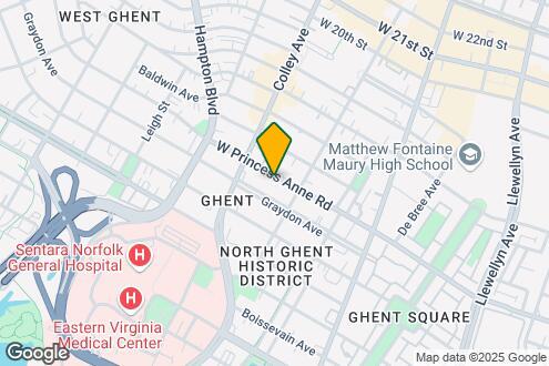 Map Image of the Property - 721 W Princess Anne Rd