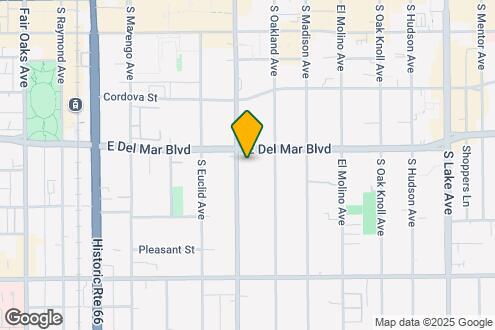 Map Image of the Property - 346 S Los Robles Ave