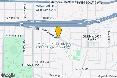 Map Image of the Property - 730 Glenwood Ave SE