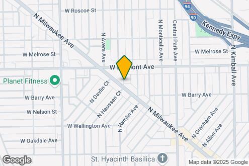 Map Image of the Property - 3125 N Hamlin Ave