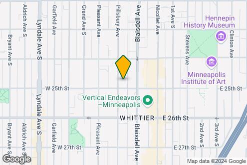 Imagen del Mapa de la Propiedad - Pillsbury Apartments