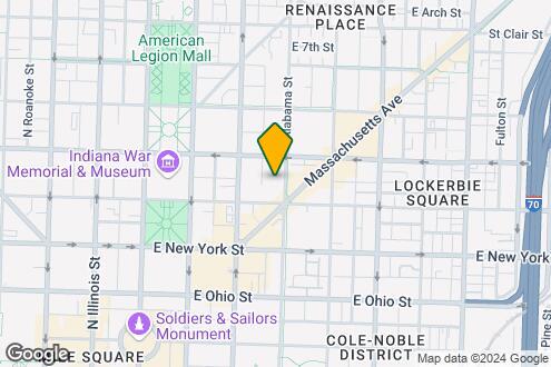 Map Image of the Property - Devonshire Apartments in Downtown Indianap...