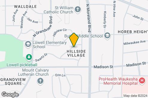 Map Image of the Property - Hillside Village Apartments