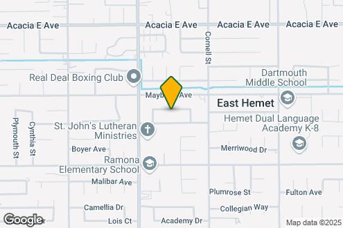 Imagen del Mapa de la Propiedad - 41109 Mc Dowell St