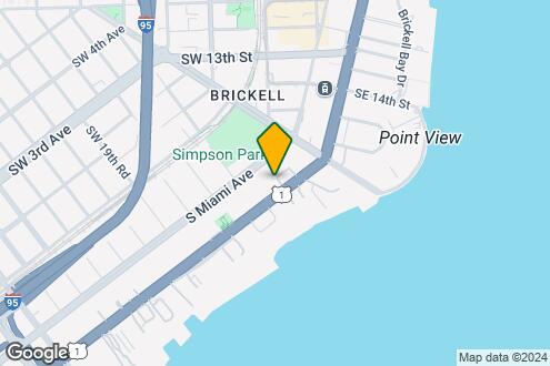 Map Image of the Property - 1550 Brickell Ave