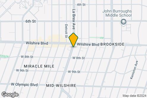 Map Image of the Property - Wilshire La Brea