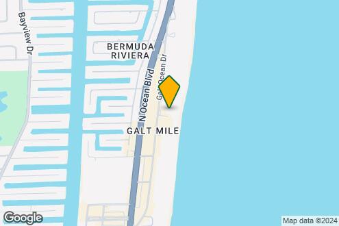 Map Image of the Property - 3850 Galt Ocean Dr