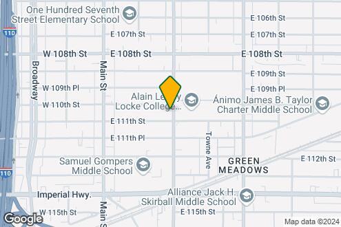 Map Image of the Property - 11015 S San Pedro St