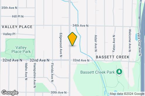 Map Image of the Property - Bassett Creek Apartments