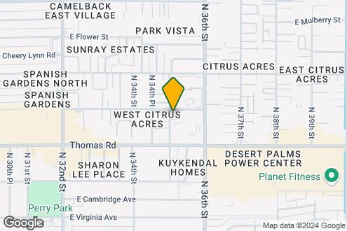 Map Image of the Property - 3525 E Pinchot Ave