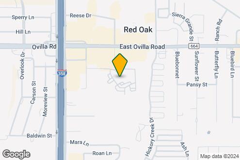 Map Image of the Property - Red Oak Town Village Apartments