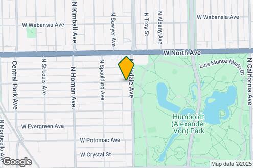 Map Image of the Property - 1456 N Kedzie Ave