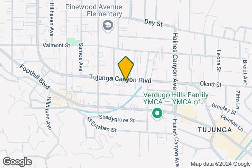 Map Image of the Property - Tujunga Pines