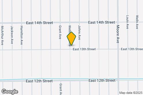 Map Image of the Property - 3501 East 13th Street