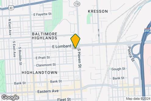 Map Image of the Property - Highlandtown Plaza Co-op Apartments 62+