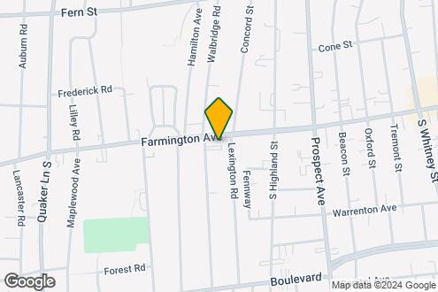 Map Image of the Property - 711 Farmington Ave