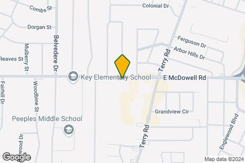 Map Image of the Property - McDowell Enclave Apartments