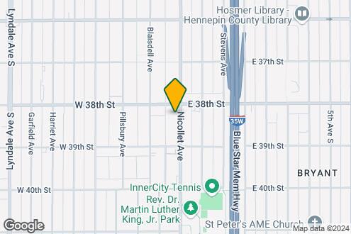 Imagen del Mapa de la Propiedad - 3816 Nicollet Apartments