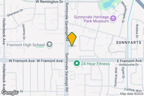 Map Image of the Property - The Orchard at Sunnyvale