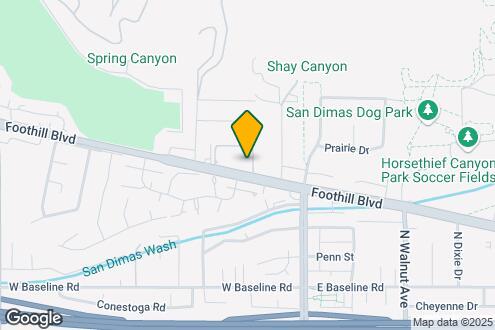 Map Image of the Property - Park San Dimas Senior Apartments