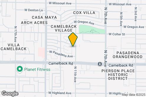 Imagen del Mapa de la Propiedad - Camelback Properties