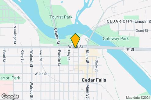 Map Image of the Property - Arabella: 200 W 1st St - Cedar Falls