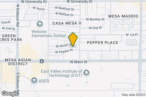 Map Image of the Property - 1626 W Pepper Pl