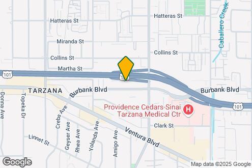 Map Image of the Property - Burbank Tarzana Apartments