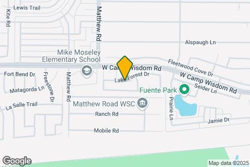 Map Image of the Property - 1319 Lake Forest Dr