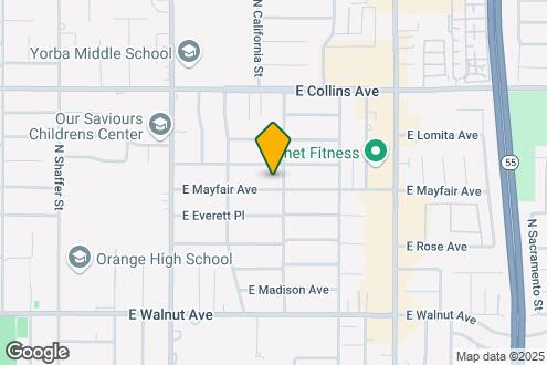 Map Image of the Property - 1231 E Mayfair Ave