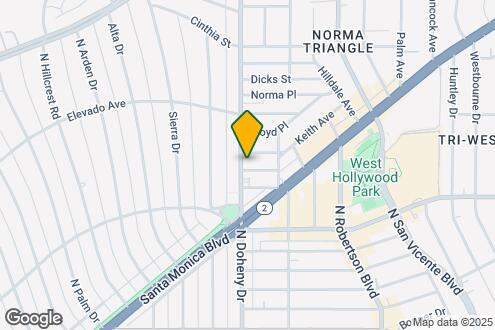 Map Image of the Property - The Harland West Hollywood