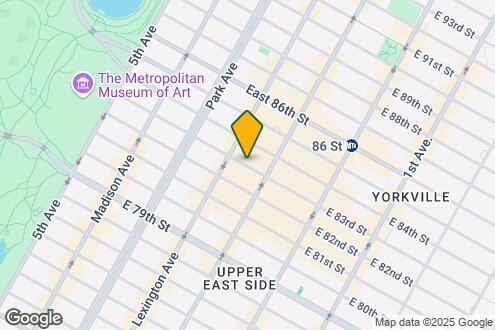 Map Image of the Property - 165 E 83rd St