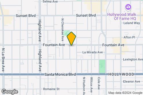 Map Image of the Property - 1250 N. June St. Los Angeles CA 90038