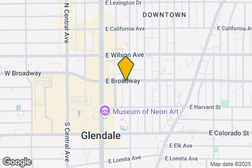 Map Image of the Property - Broadway In Glendale