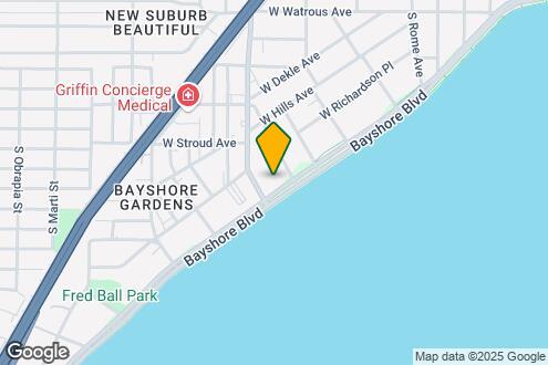 Map Image of the Property - 2103 Bayshore Blvd